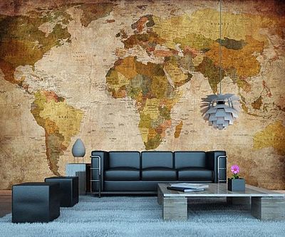 Vintage Globe Wall Mural